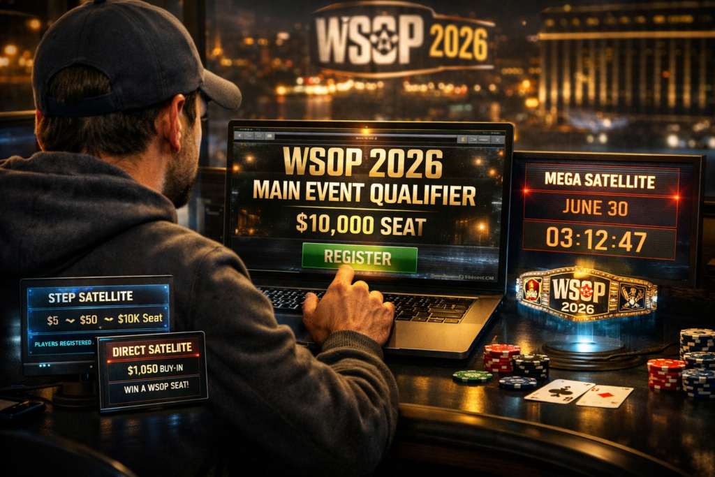 WSOP 2026 Main Event online satellite qualifier