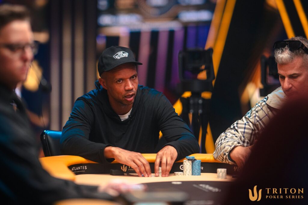 Phil Ivey playing at the Triton Poker Series