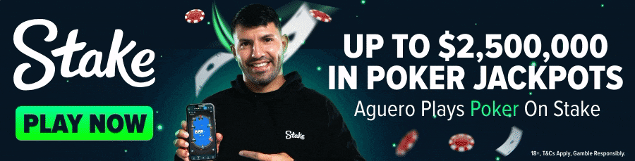 Stake.com — up to $2,500,000 in poker jackpots