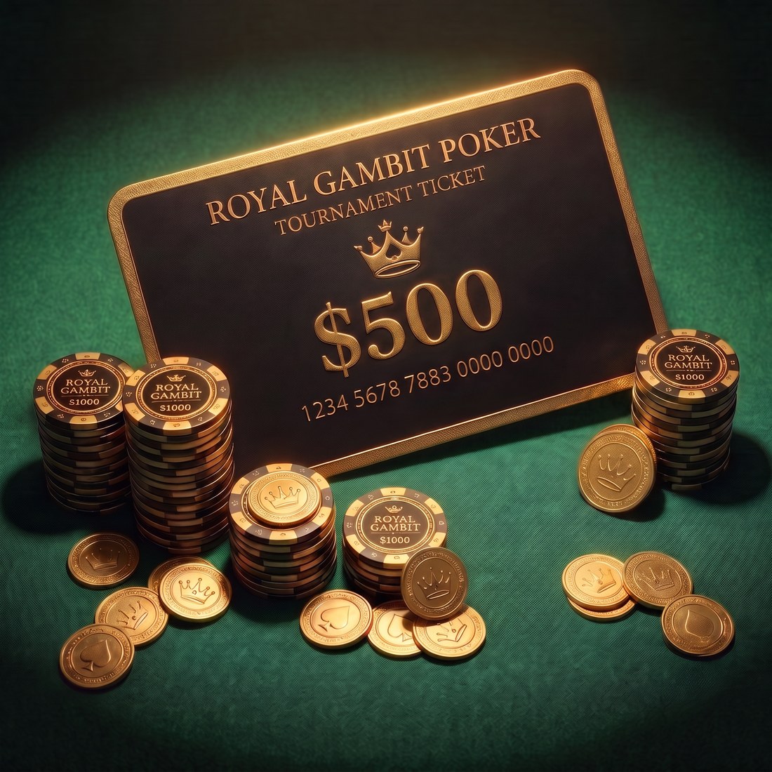 Royal Gambit Poker $500 tournament ticket