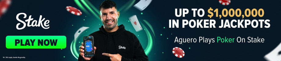 Stake.com — up to $1,000,000 in poker jackpots