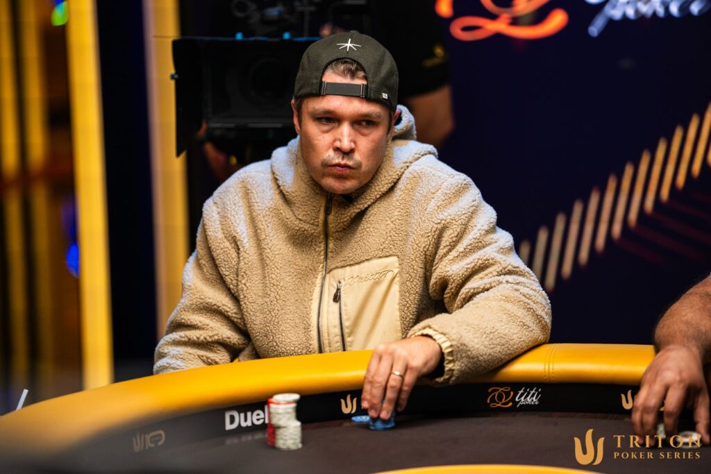 Tournament action at the Triton Poker Series