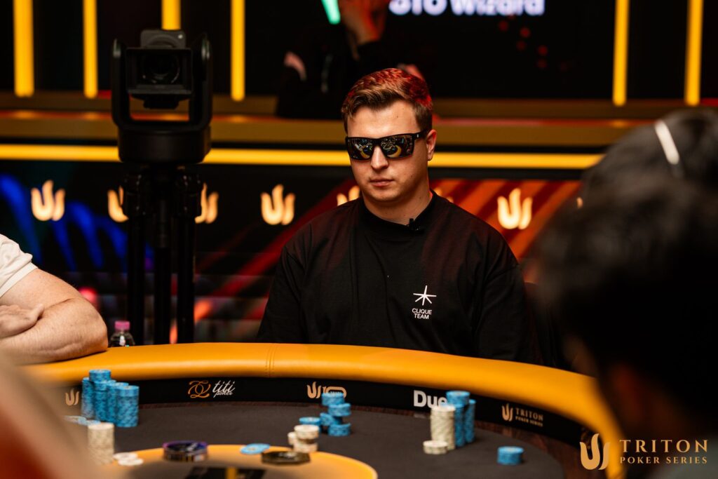 Tournament action at the Triton Poker Series